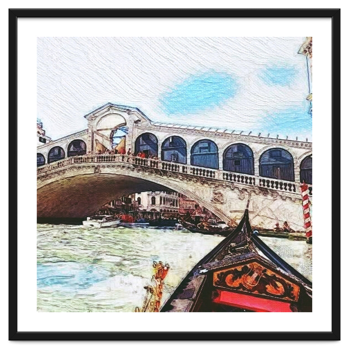 Lovely Gondola Ride Venetian Bridge