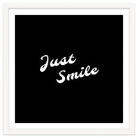 Just smile | typography