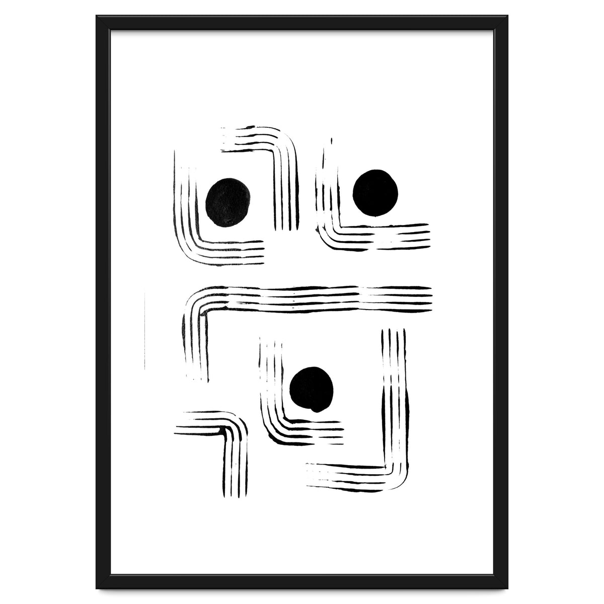 Mid-century Modern Monochrome Print #2