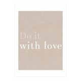 Do It With Love, Beige (Print Only) thumbnail