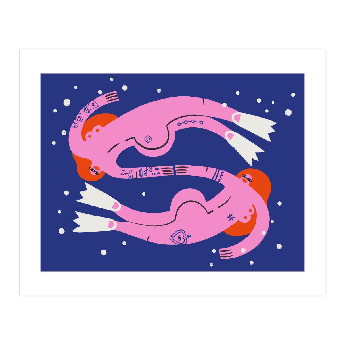 Swirling In The Deep Pisces (Print Only)