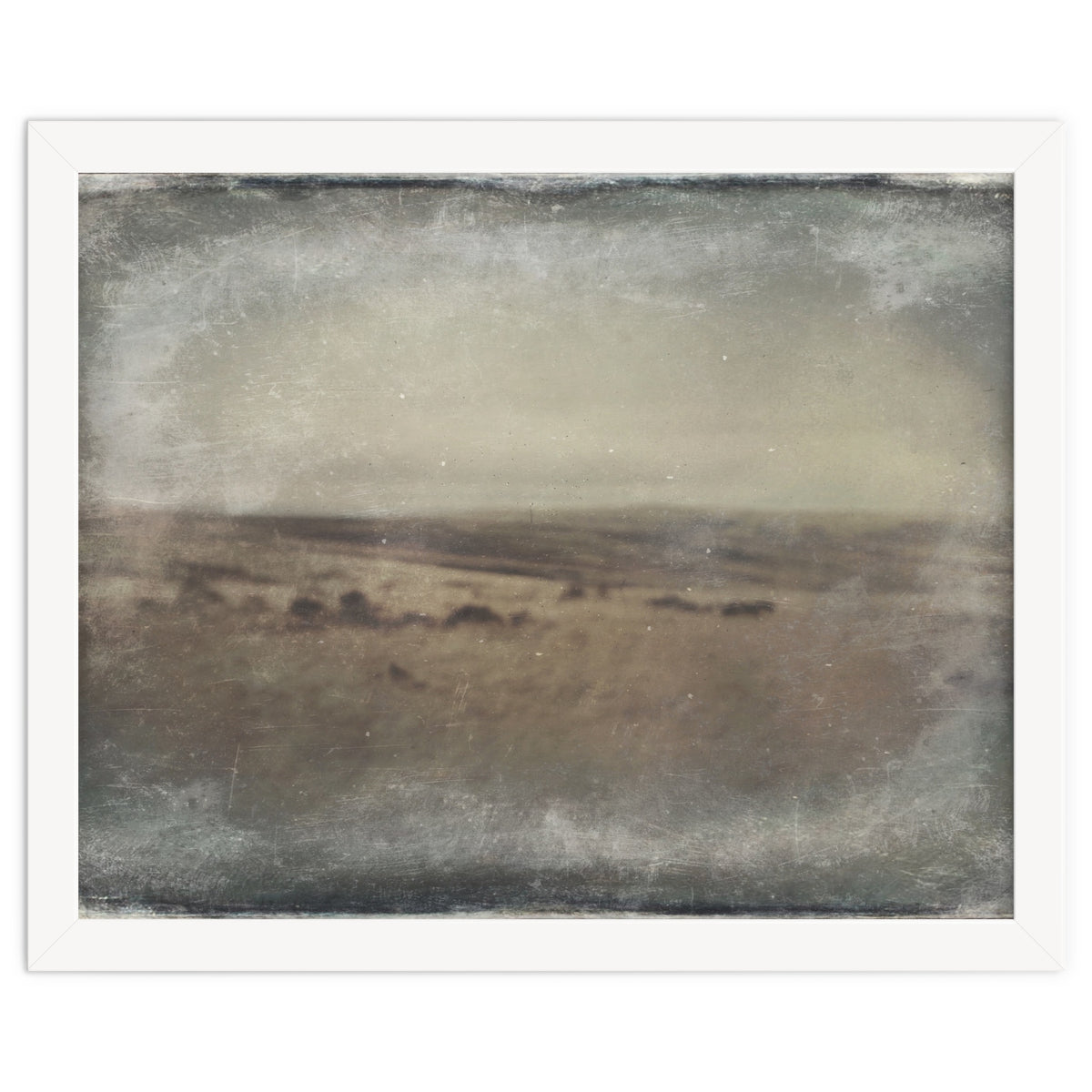 Bleak winter landscape of Saddleworth Moor