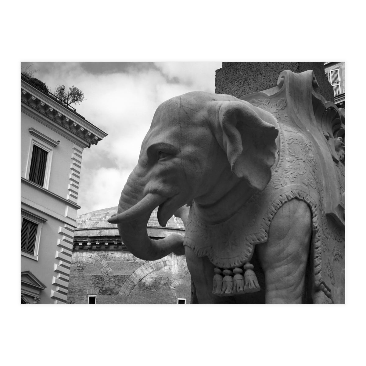 Elephant and Obelisk (Print Only)