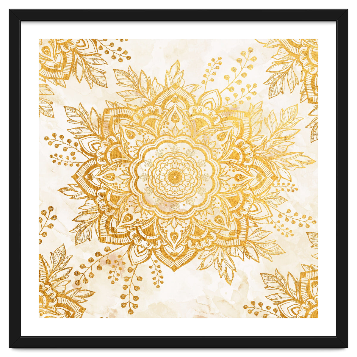 Queen Starring of Mandala-Gold Sunflower I