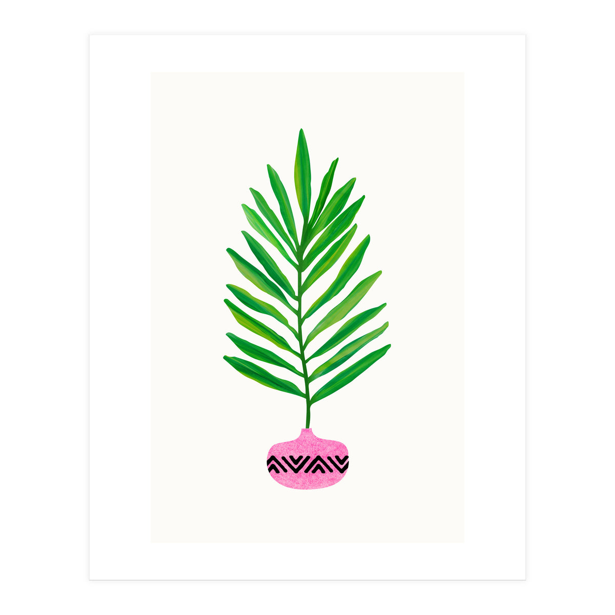 Modern Tropical Leaf (Print Only)