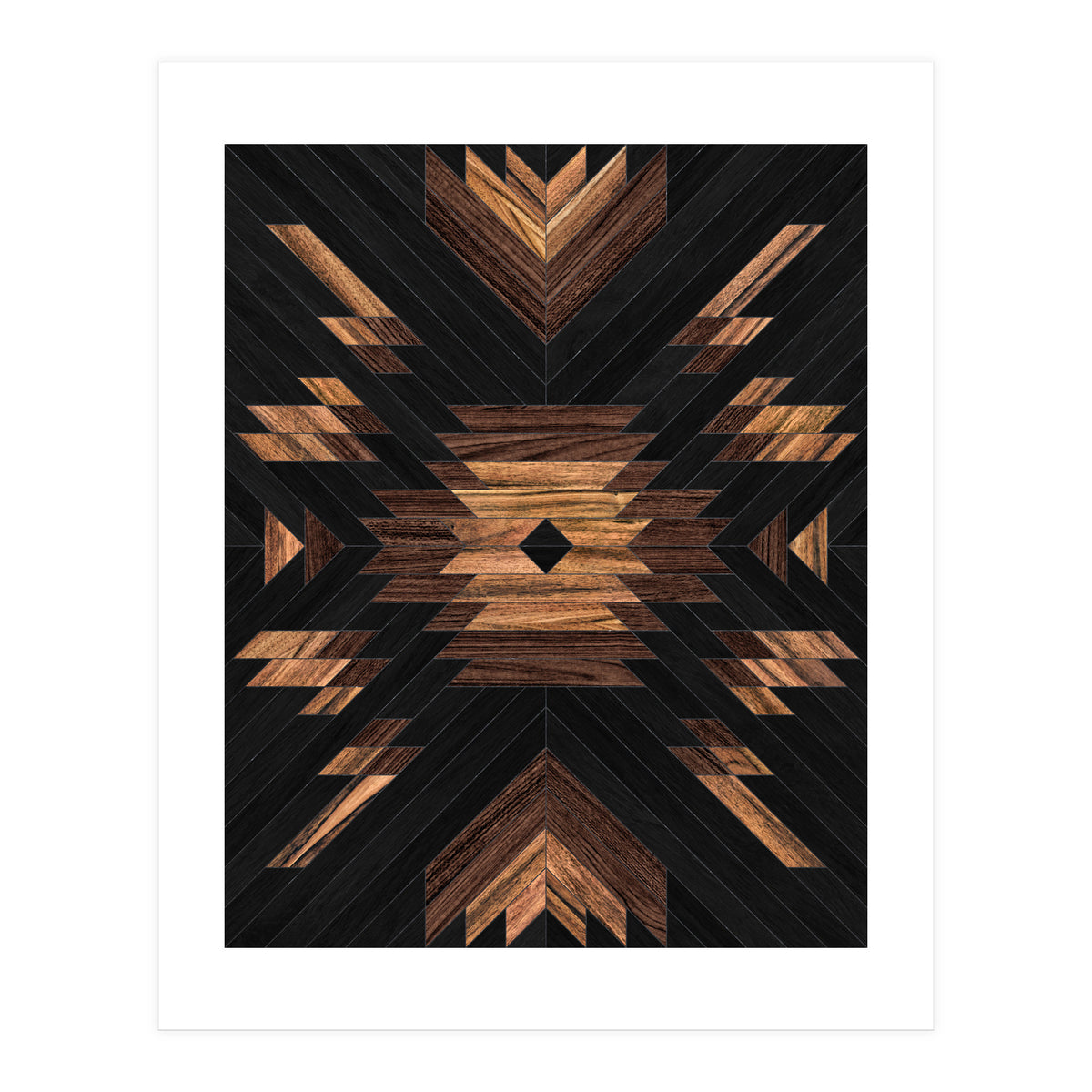 Urban Tribal Pattern No.7 - Aztec - Wood (Print Only)