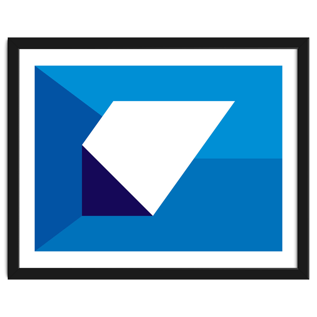 Geometric Shapes No. 32 -  blues