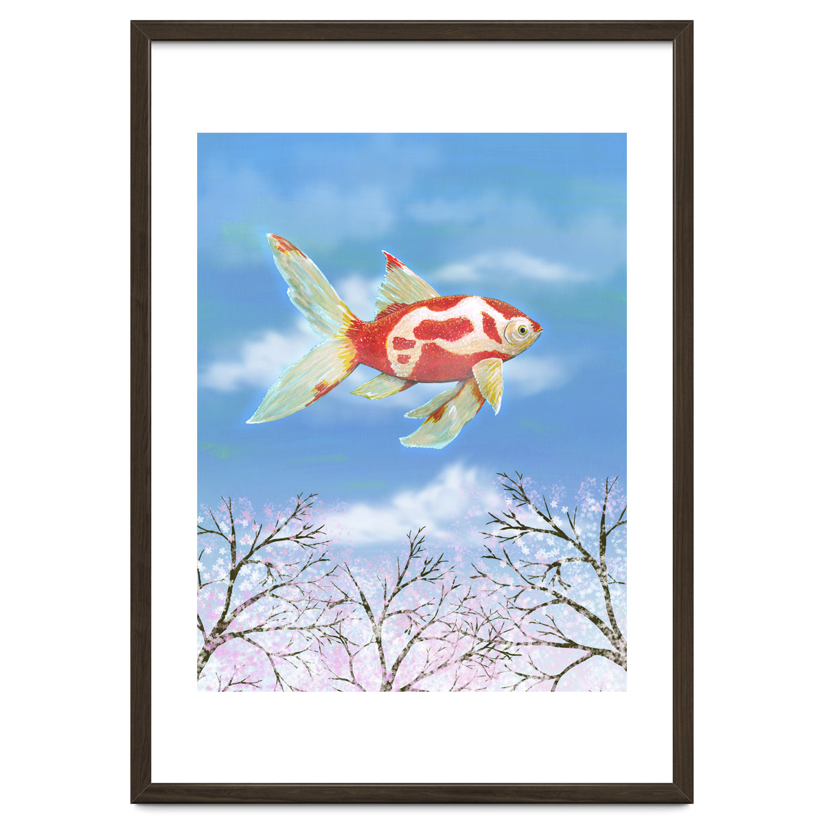 Flying goldfish