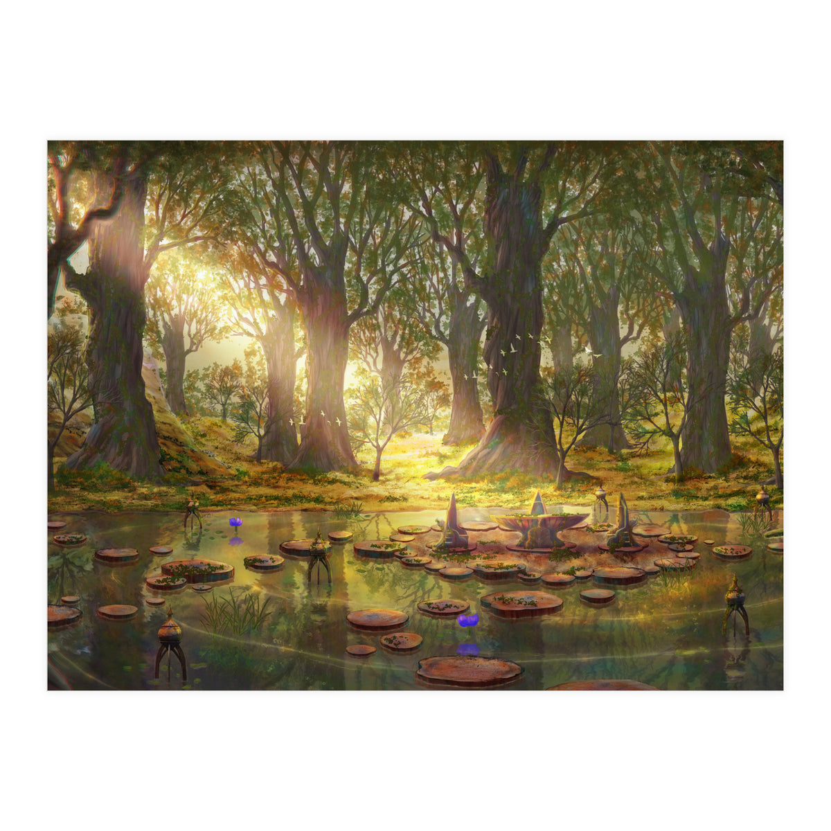 Lotus Stand Gridania (Print Only)