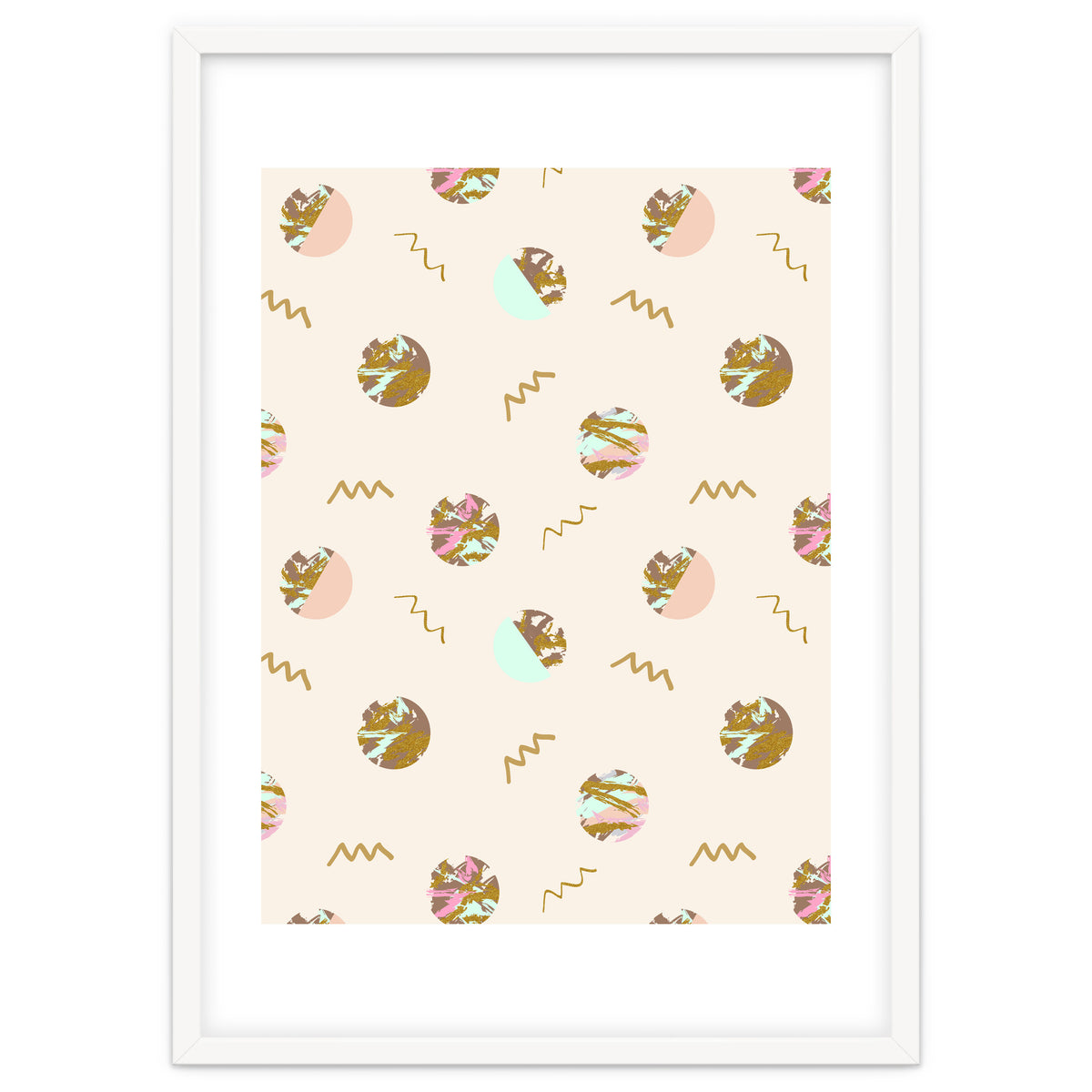 Abstract geometric vector painting