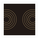 Golden circles | abstract minimal (Print Only) thumbnail