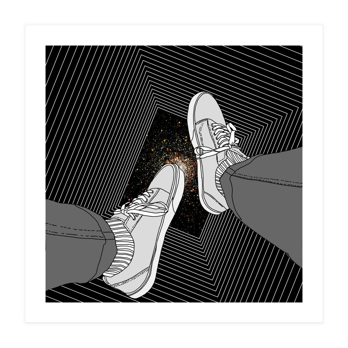 Falling into Abyss (Print Only)