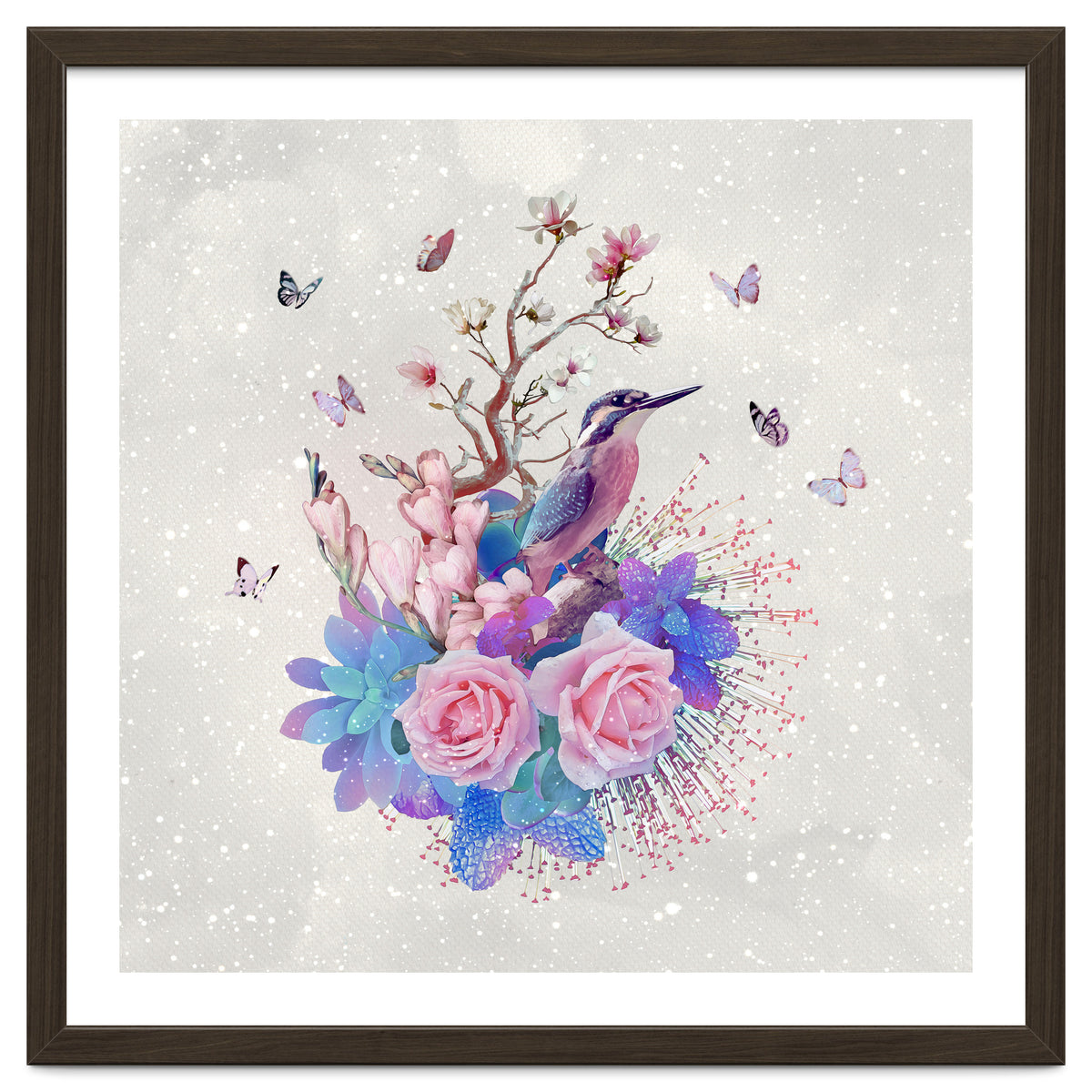 Floral Alcedo Atthis