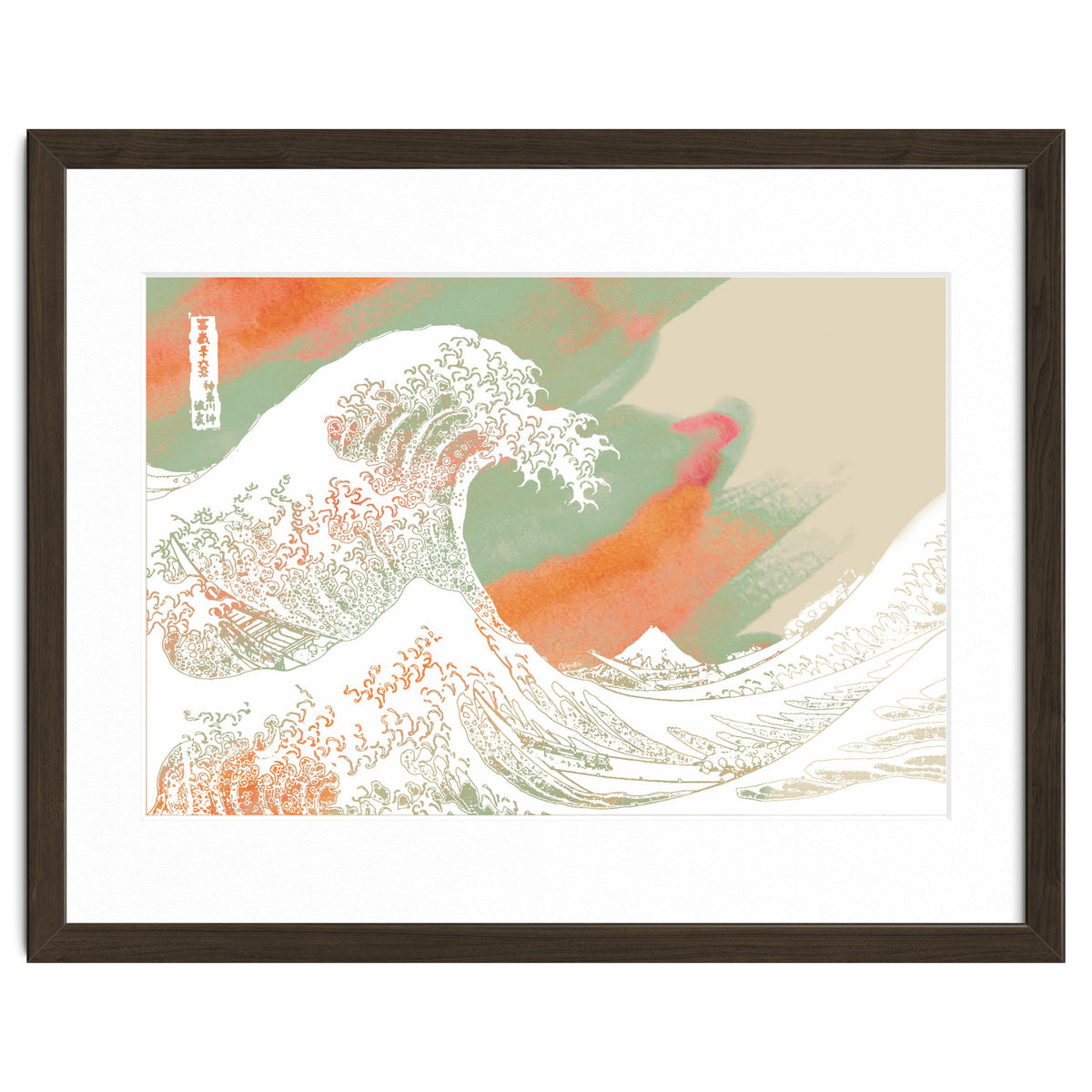 Calm into Great Wave Paint  I