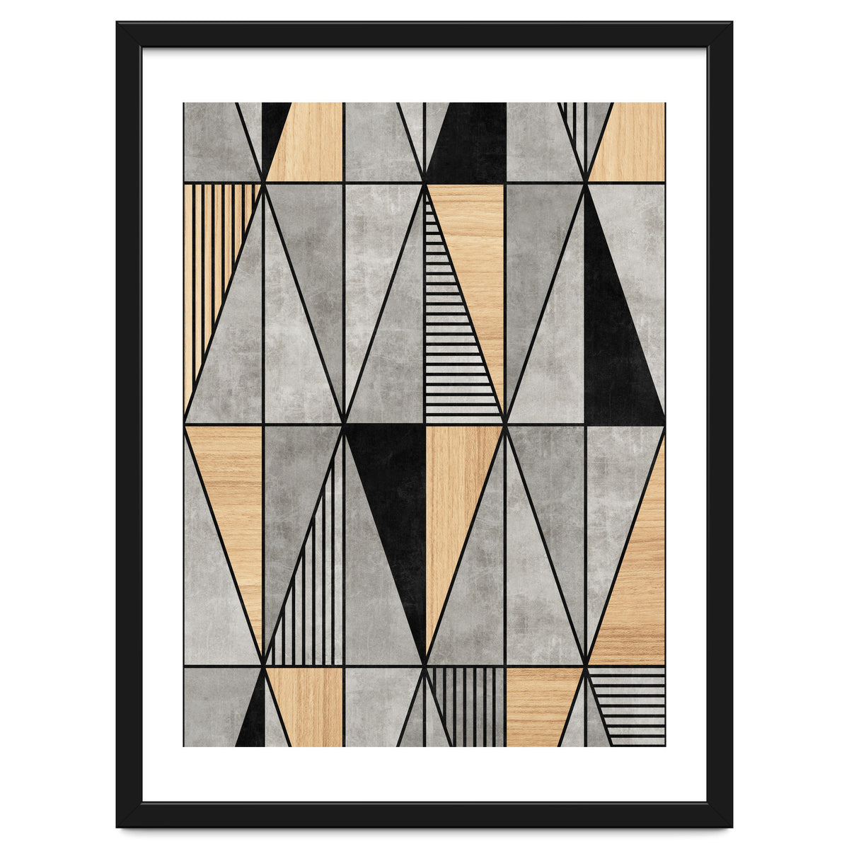 Concrete and Wood Triangles