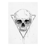 Skull In A Triangle (bw) (Print Only) thumbnail