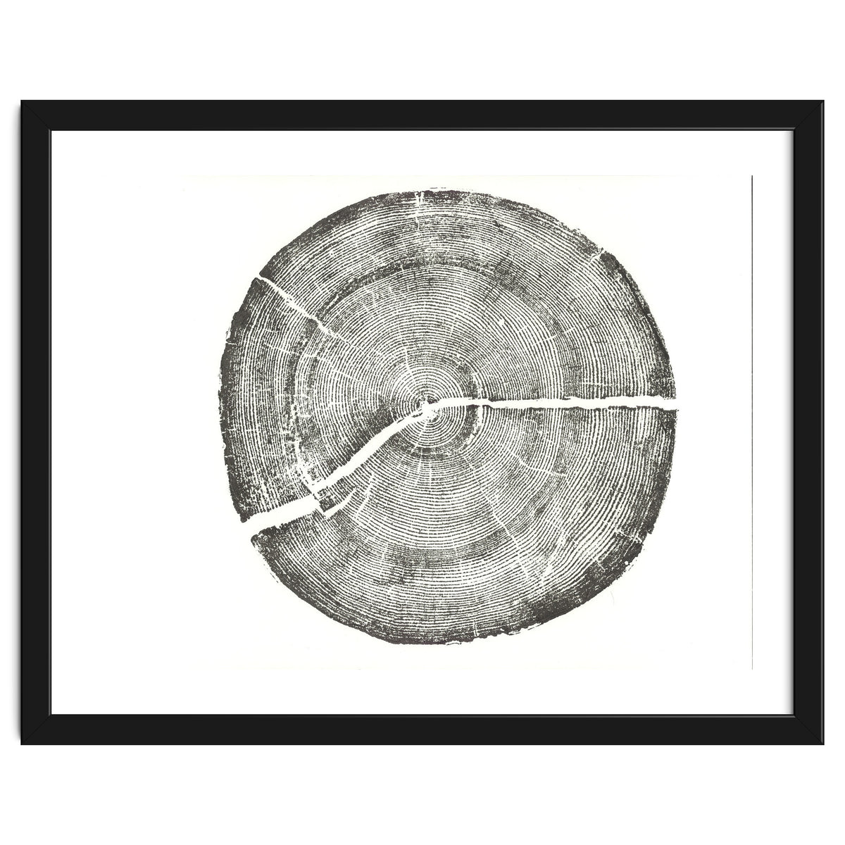 Rock Canyon, Tree Ring Print, Woodblock