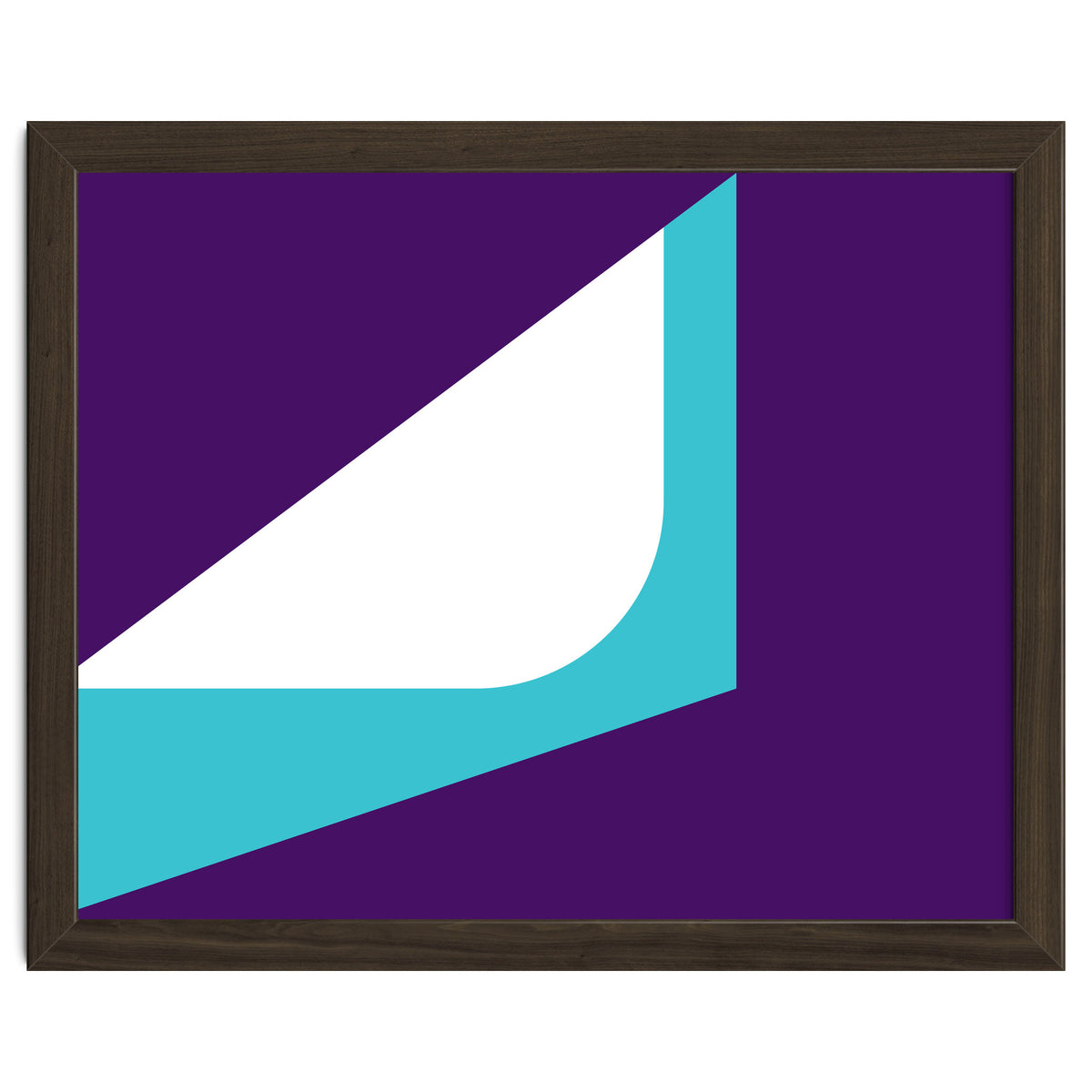 Geometric Shapes No. 22 - teal & purple