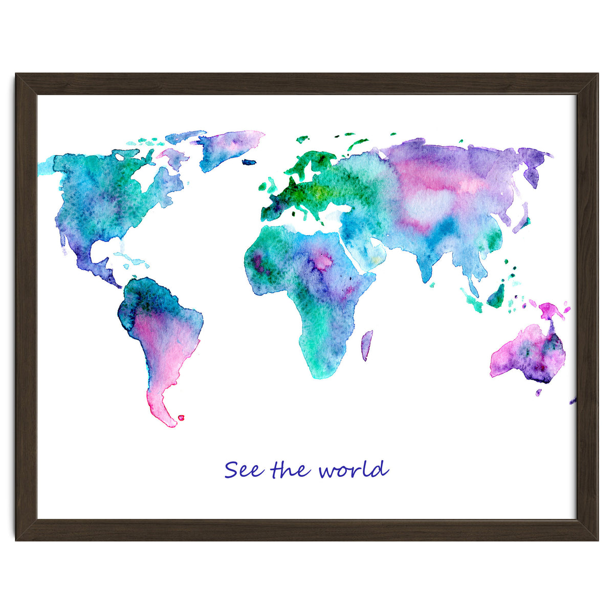 See the world || watercolor