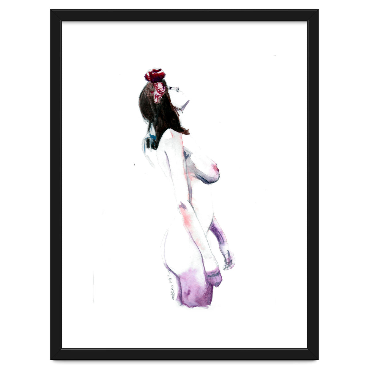 Untitled #32 - Nude with flowers