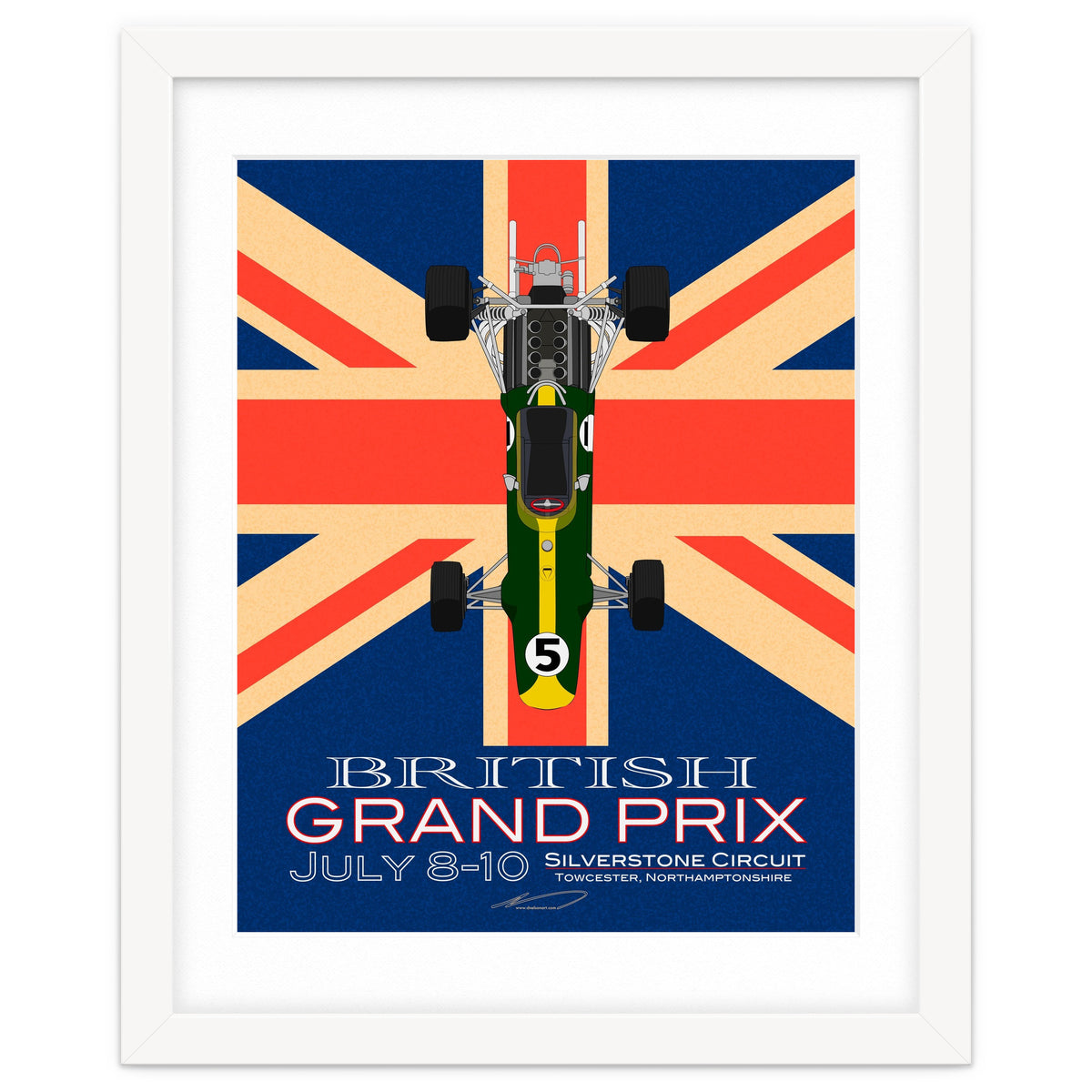 British Grand Prix poster