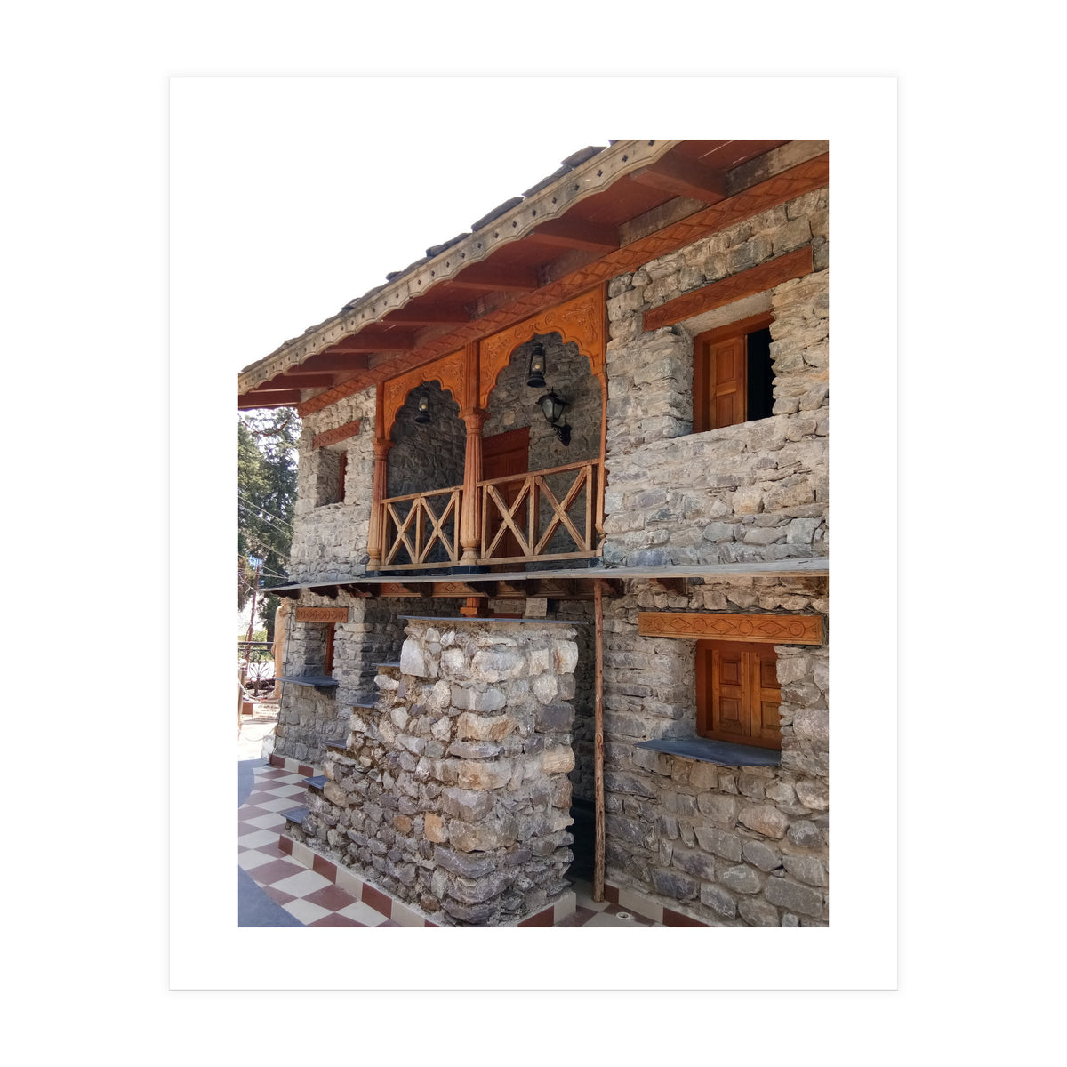 Architecture - Exposed Stone House (Print Only)