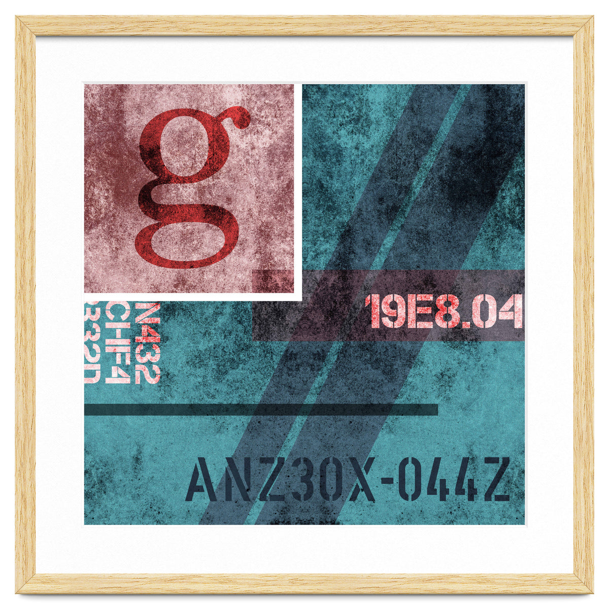 Abstract Industrial Blue