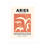 Aries Birth Flower Honeysuckle (Print Only) thumbnail