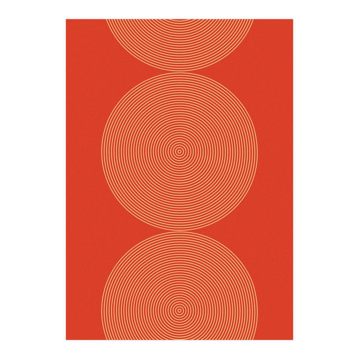 Radial Mid Century Geometric Art (Print Only)