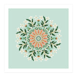 Floral Mandala | Mint Green (Print Only) thumbnail