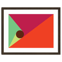 Geometric Shapes No. 25 - orange, mint & purple