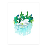 Swans In Love (Print Only) thumbnail