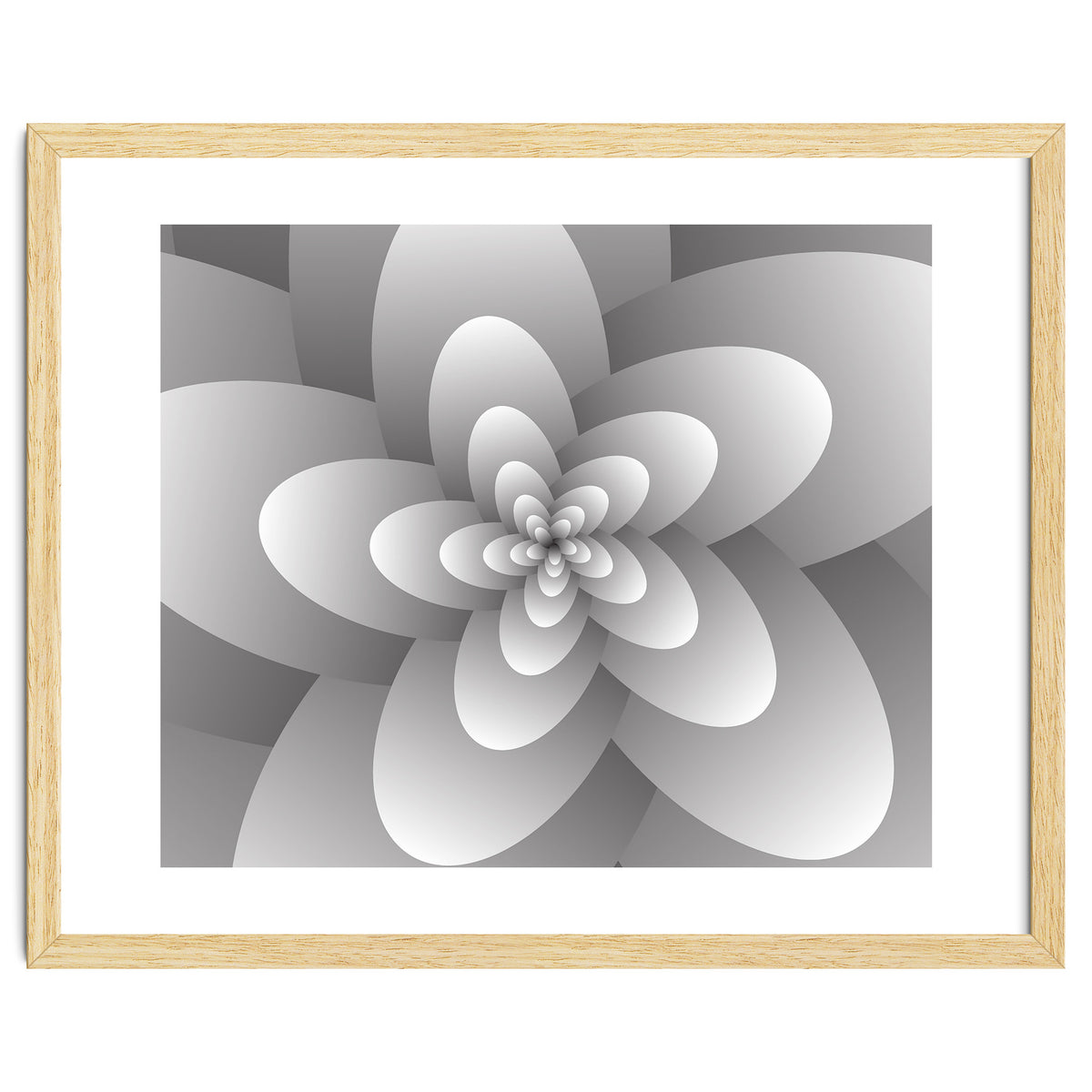 3d Abstract Floral Spiral