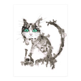 Black wet ink cat (Print Only) thumbnail