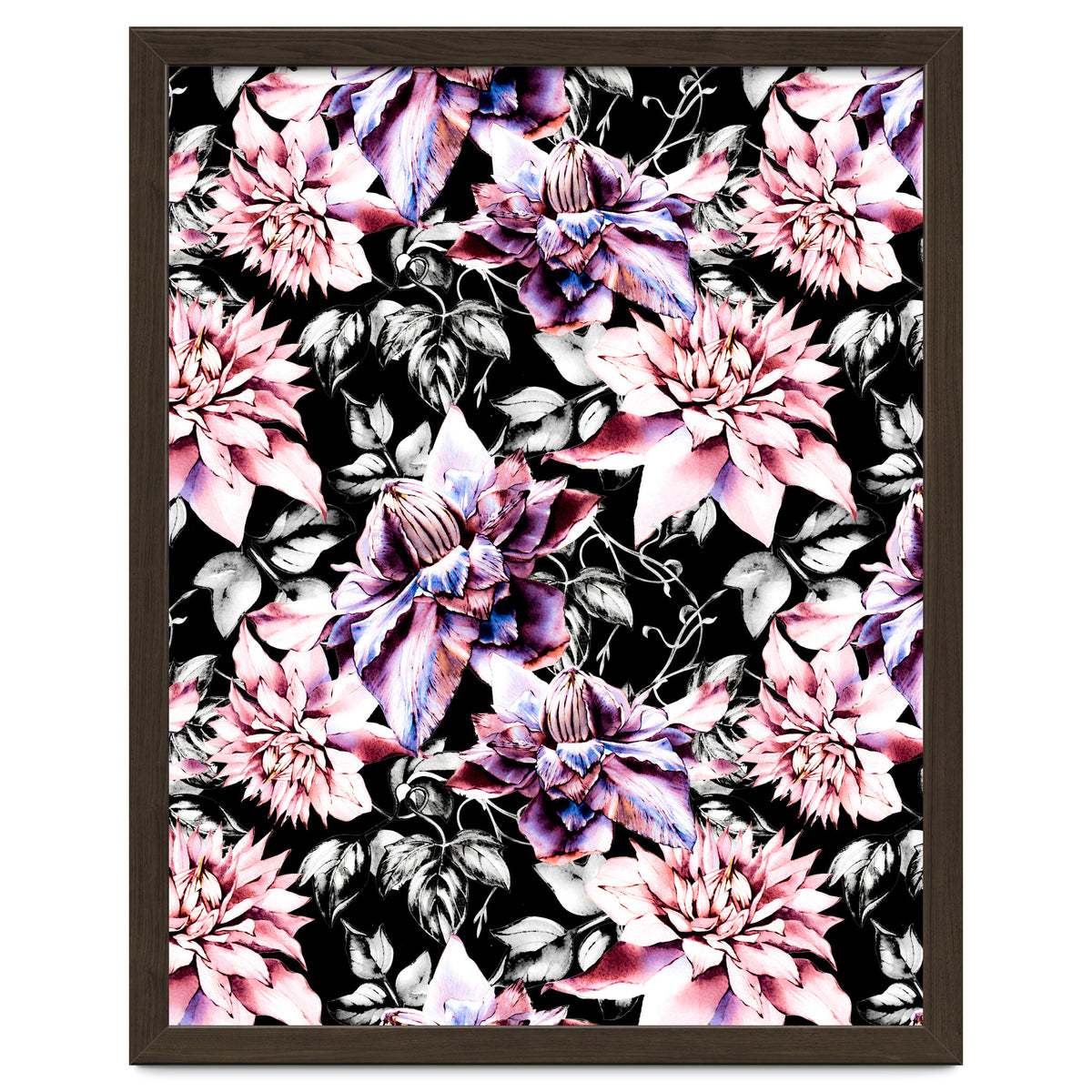 Pink bloom in the dark