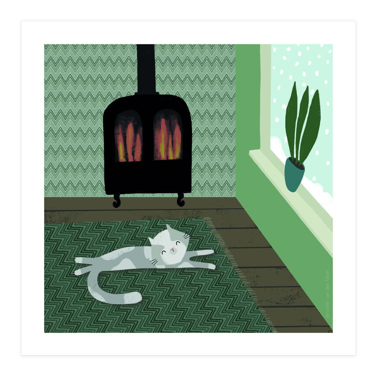 Cat 9: Warm and Cozy (Print Only)