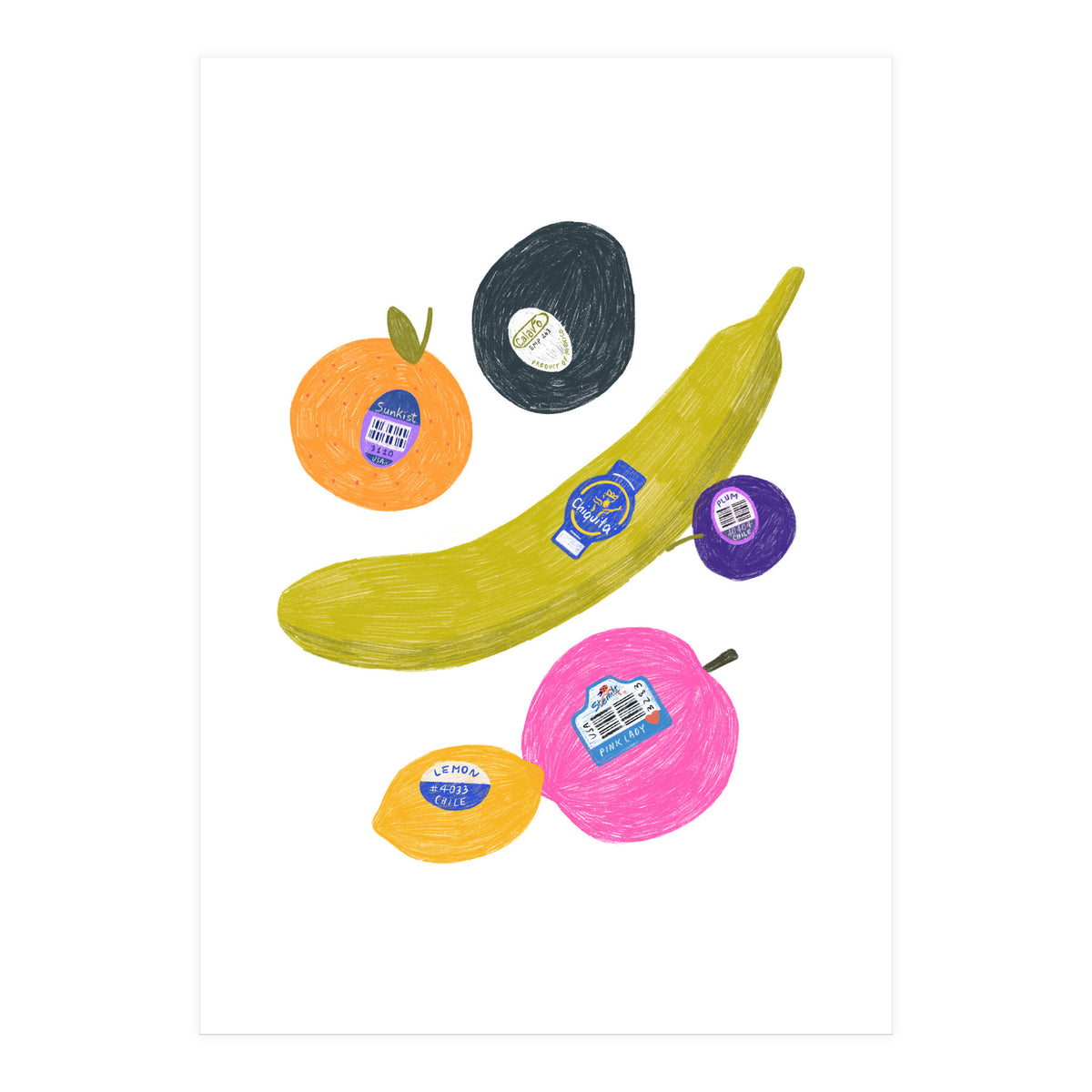 Fruit Stickers (Print Only)
