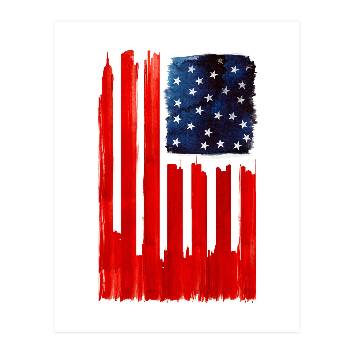 Stars And Buildings (Print Only)