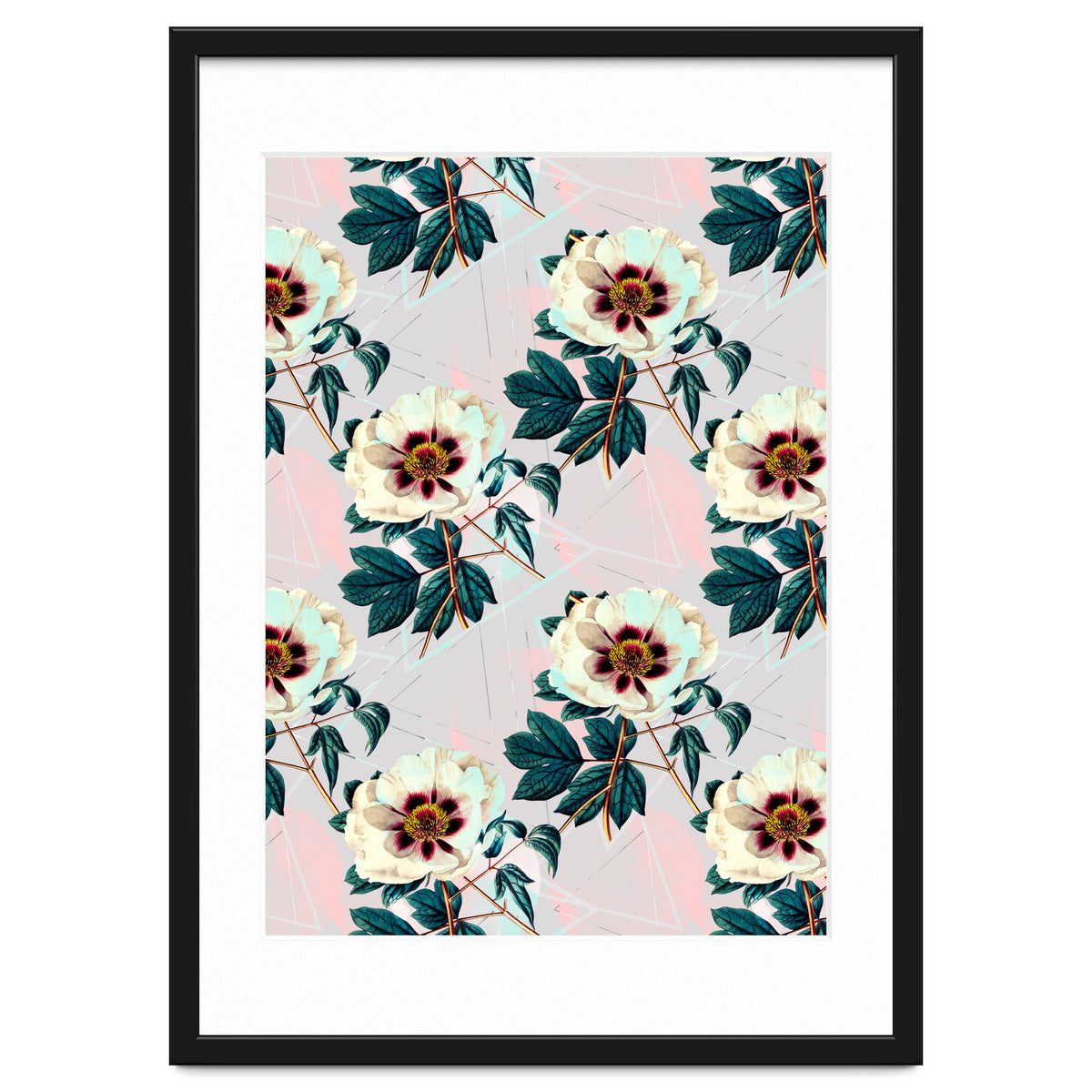 Flowery blooming with geometric