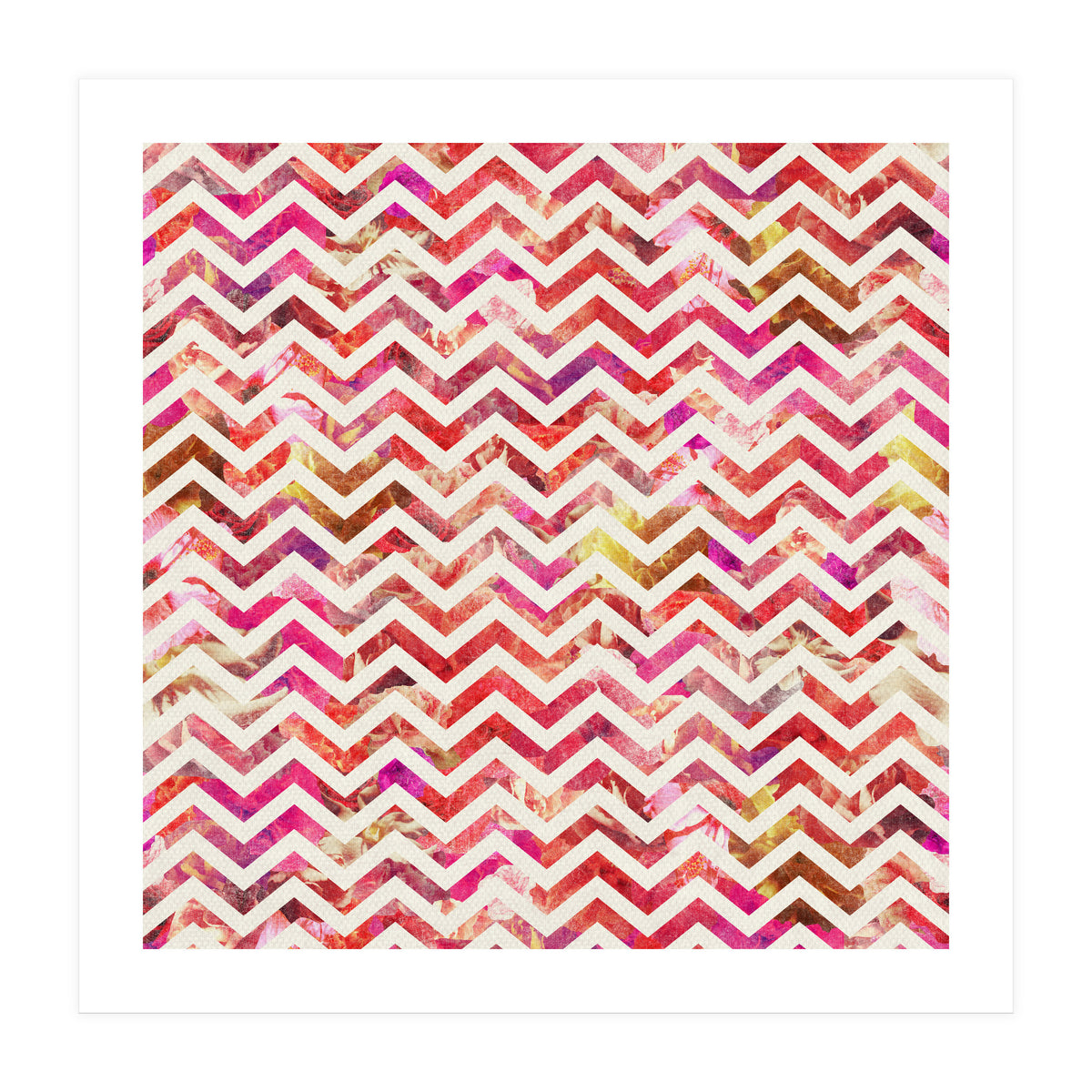 Floral Chevron (Print Only)