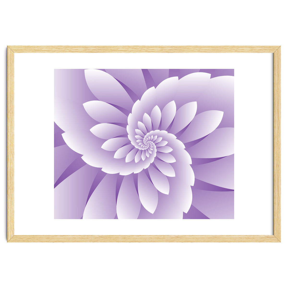 Abstract Purple Floral
