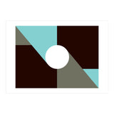 Geometric Shapes No. 29 - baby blue & grey (Print Only) thumbnail