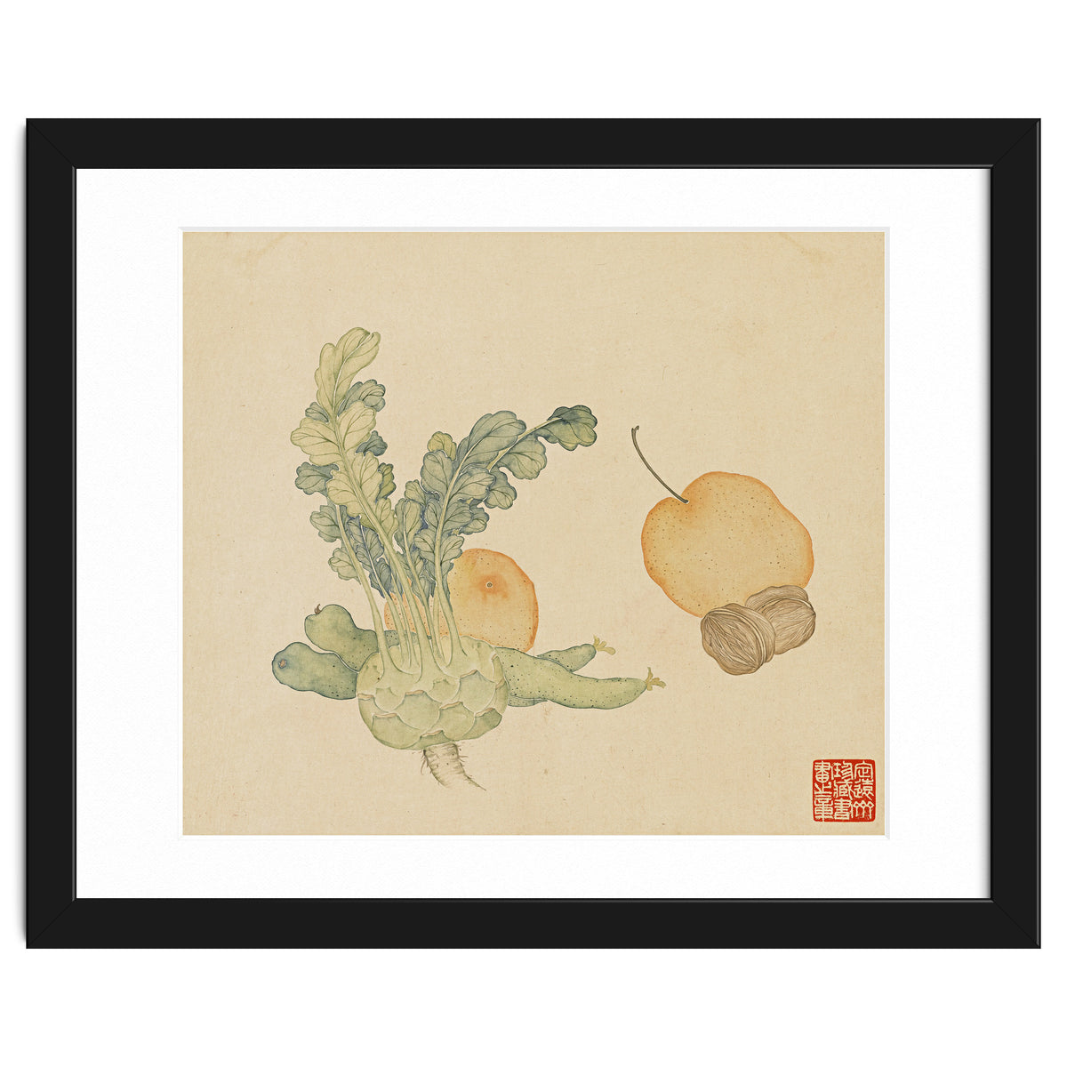 Wang Chengpi ~flowers And Vegetables, Vegetables, Fruits, Epiphyllum, Pears, Peppers