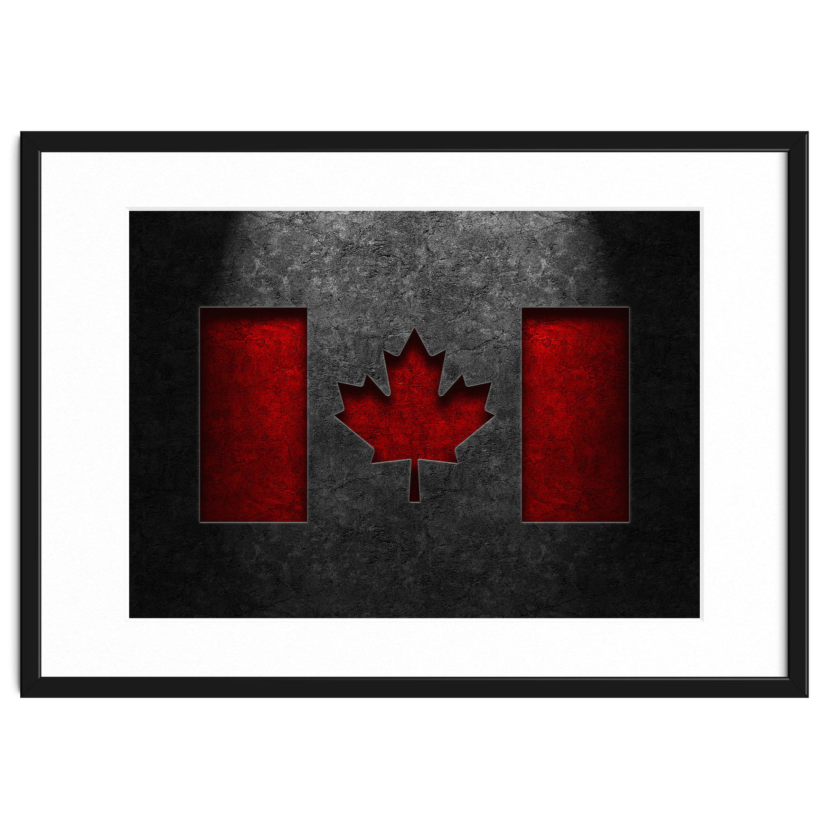 Canadian Flag Stone Texture