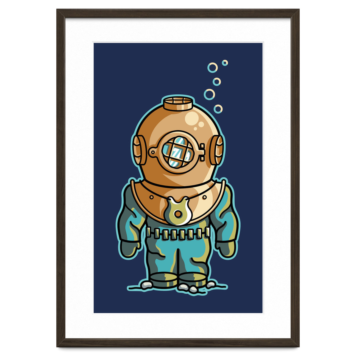Cute Deep Sea Diver