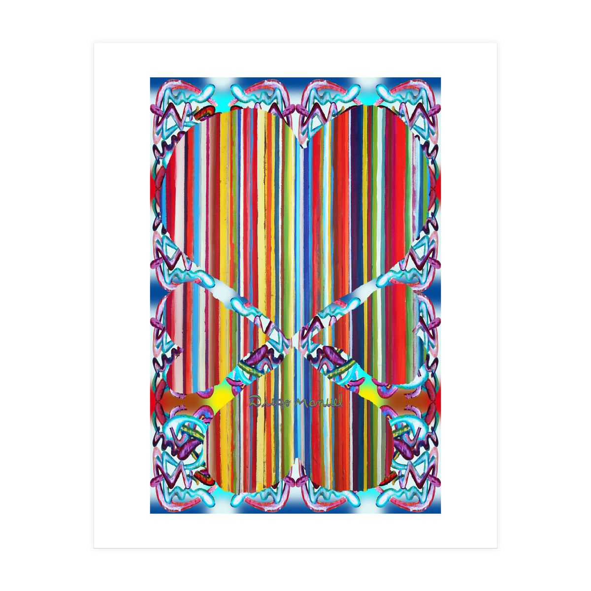 4 Corazones Tapiz 4 (Print Only)