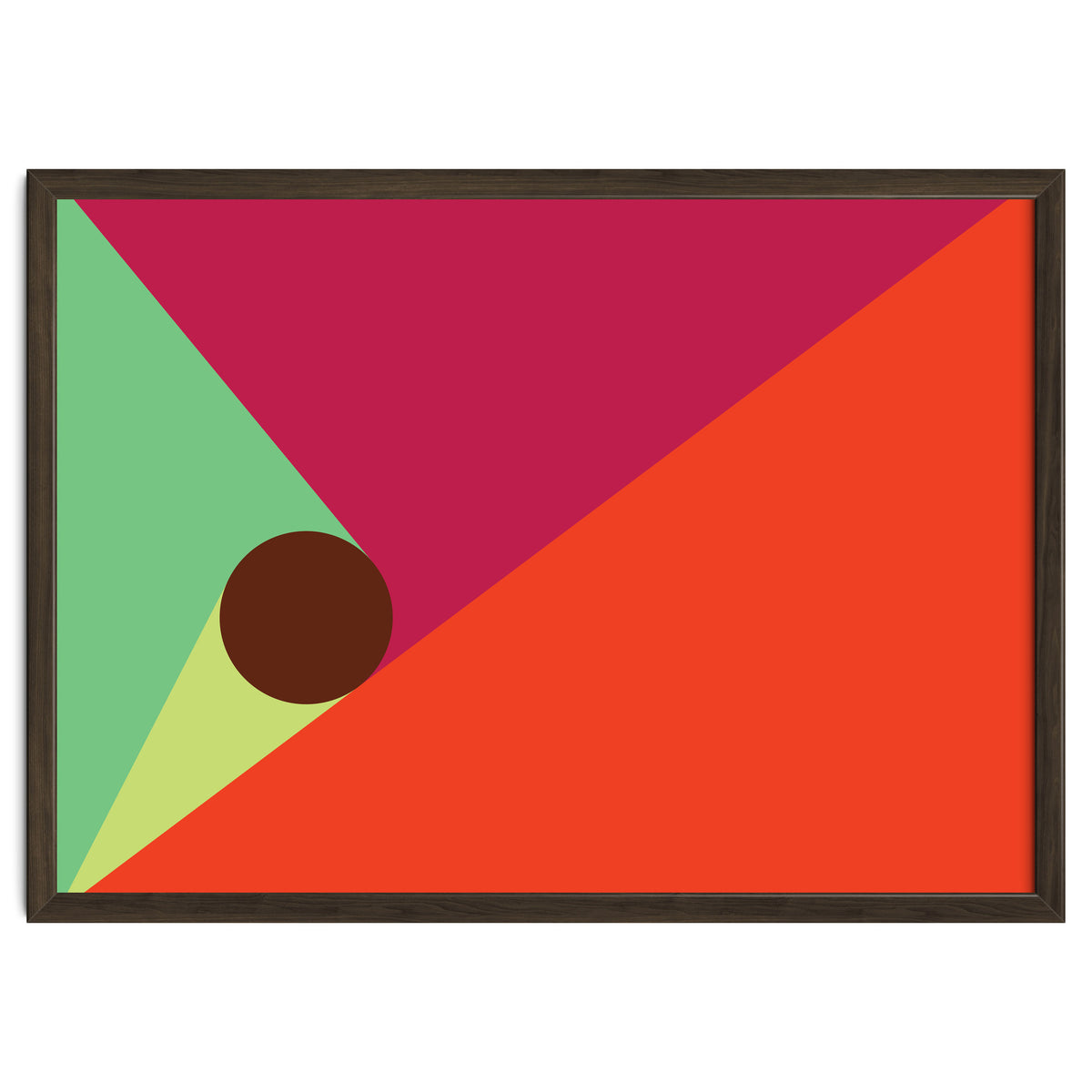 Geometric Shapes No. 25 - orange, mint & purple