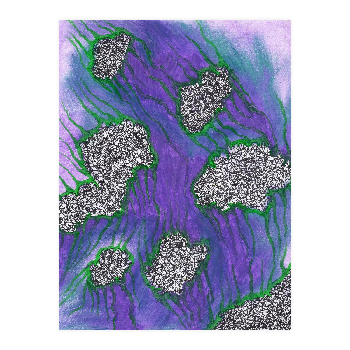 Purple Floating (Print Only)