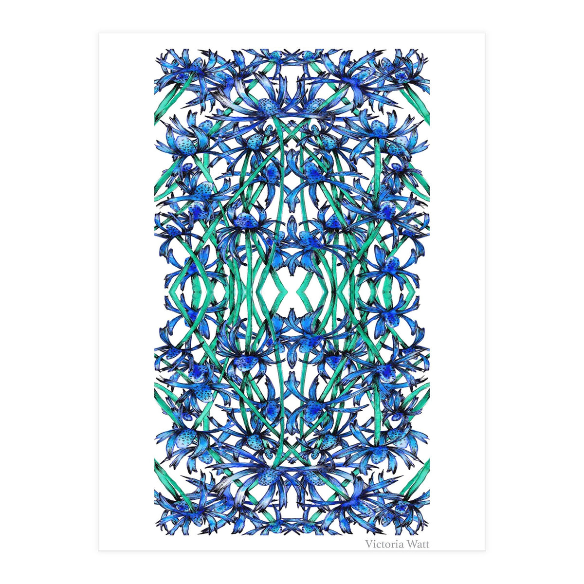 Blue Wildflowers  (Print Only)