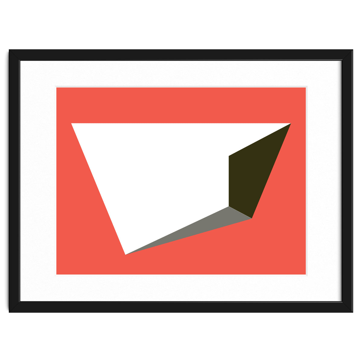 Geometric Shapes No. 81 - pink, grey, black & white